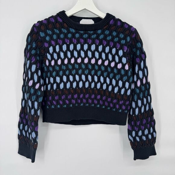Cropped Polka Dot Wool Sweater by‎ Koche Sz XS - Picture 5 of 9